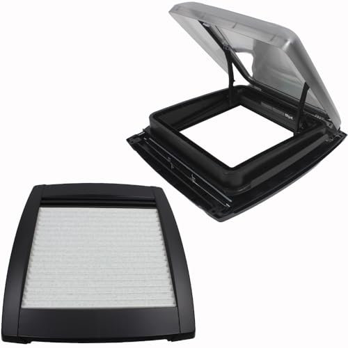 MPK VisionStar M schwarz getönte Klarglas Dachluke Dachfenster Dachhaube 40 x 40 cm Black Edition