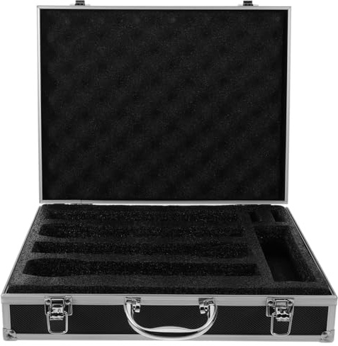 Warmhm Custodia per Microfono Portatile Organizer per Microfoni Senza Fili Protezione per Viaggi e Accessori Scatola per Microfono per Esterni e Viaggio per Microfono Antipolvere e Resistente Urti