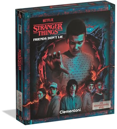 Clementoni Stranger Things Friends Don't Lie: Gioco di cooperazione – Gioco da tavolo cooperativo per adulti e bambini dai 12 anni – Idea regalo per fan – 59474