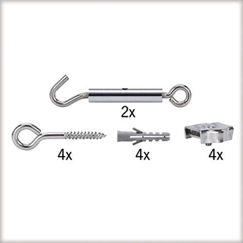Paulmann 17803 Seilsytem Seil-Zubehör Spann-Montage-Set Deckenlampe Chrom Flur Metall Drahtseil