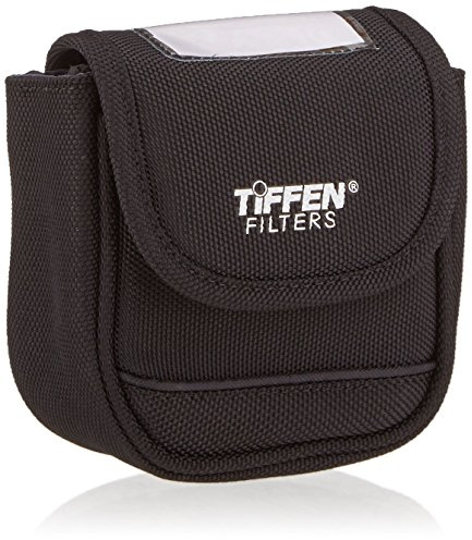 Tiffen 4BLTPCHLGK Large Belt Style Filter Pouch for Filters 62mm to 82mm,Black