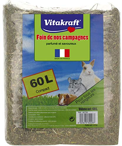Vitakraft - Heno de nuestras campañas para roedores - 60 L