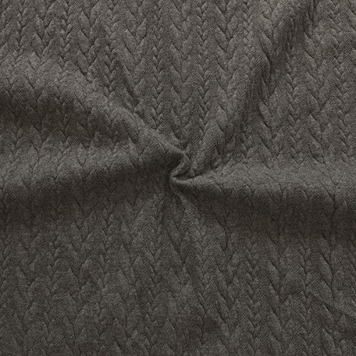 STOFFKONTOR Sweatshirtstoff Stoff - Öko-Tex 100 - Meterware, Dunkel-Grau - zum Nähen von Sweatshirts, Pullovern, Jogginganzügen, Kinderkleidung UVM.