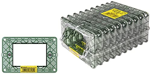 Vimar Plana 0T14613 Supporto 3 moduli, con viti, per scatole 3 moduli, 10 pezzi