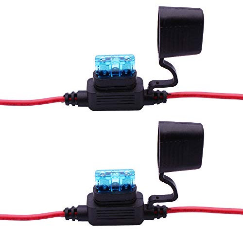 HUIQIAODS étanche Fusible en ligne à petite lame Porte-fusibles pour fusibles 5A (Lame standard)