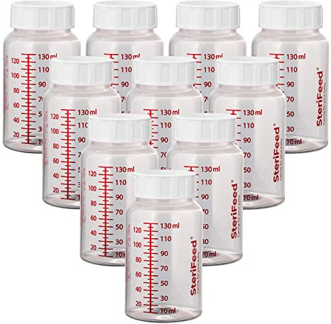 Sterifeed Baby Bottle, Reusable, Sterile, 130ml, Pack of 10