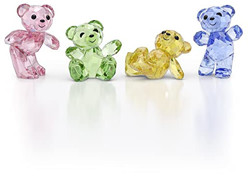 Swarovski Kris Bär 30. Jubiläumsset, Ornamente mit Strahlenden, Bunten Kristallen