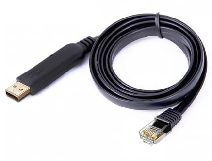 Console Cable for Cisco, USB to RJ45 Cable 6ft 1.8m, RS232 Router Switch Console for Windows, MAC, Linux, No RS232 Adapter Needed, Compatible with Cisco, Huawei, TP-Link (Black)