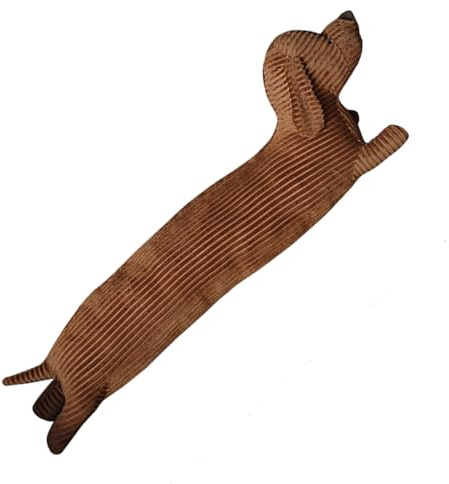 Liakyunf Dackelkissen Lang, Plüschkissen Dackel, Hunde-Kuscheltier-Wurfkissen, Beschwerter Tierluft-Tür-Zugluftstopper Für Wohnzimmer, Schlafzimmer