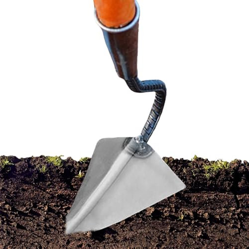 Binette de jardin robuste - Outil de désherbage pratique - Pioche triangulaire polyvalente pour pelouse, jardinage, serre, travail du sol, entretien des parterres