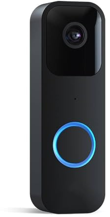 Blink Video Doorbell |(Newer Model) Two-way audio, HD video, long-lasting battery life, motion detection, chime app alerts, Works with Alexa (Black)