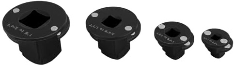 4pz Set Adattatori Bussole Impatto Basso Profilo, Set Adattatori Cricchetto Azionamento Magnetico Spazi Ristretti Riparazioni Automobilistiche Manutenzione Attrezzature Industriali (Nero)