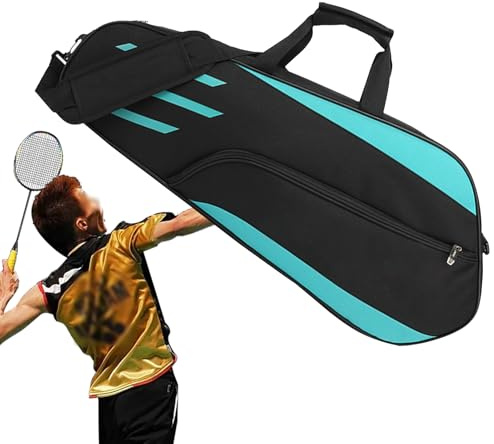 3 Bolsa de Tenis de Raqueta - Ceta de Transporte de Hombro de bádminton Impermeable, Cubierta de Raqueta organización | Bolsa de Racquetball portátil para Hombres para Hombres, Soporte para