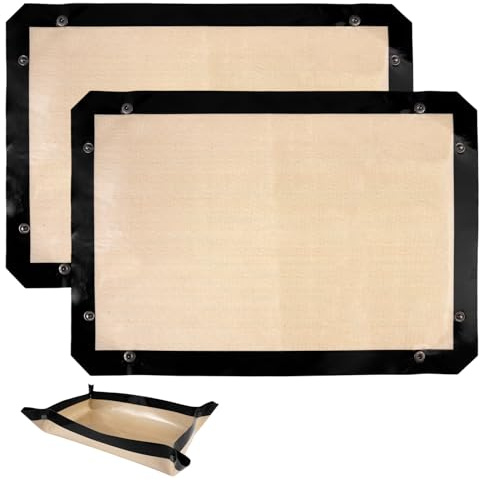 Juego de 2 Laminas de Silicona para Horno 42 X 29,5cm Tapete Silicona Horno