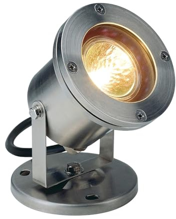 SLV 229090 NAUTILUS MR16 rostfritt stål 304, max, 35 W, IP67, stål, silver, 14 x 12 cm