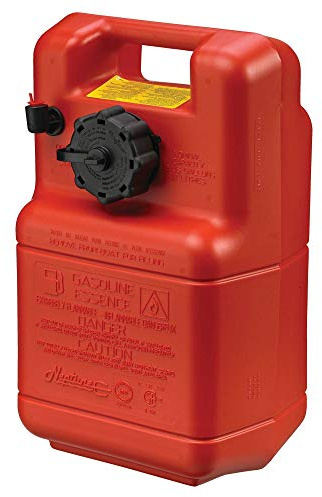 Scepter 3 Gallon Portable Marine Gas Can, Boat Fuel Tank, 2-Way Vented Cap, Built-In Fuel Line Pick-Up, Top Handle, EPA & CARB Compliant, Neptune Series, 17.25L x 11W x 8.5H (08590)