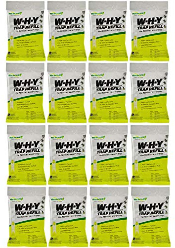 RESCUE! Non-Toxic Wasp, Hornet, Yellowjacket Trap (WHY Trap) Attractant Refill - 2 Week Refill - 16 Pack