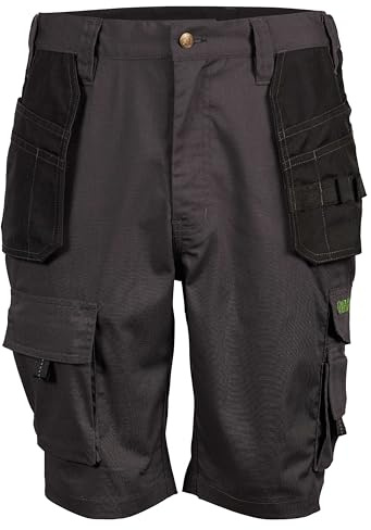 Apache Pantalones Cortos APKHT GRY Black 30, Cintura 30, Gris/Negro