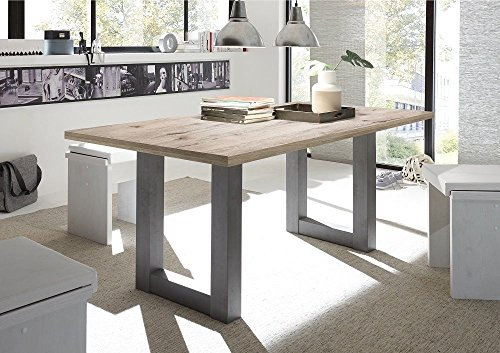 Esstisch Graphit / Sandeiche