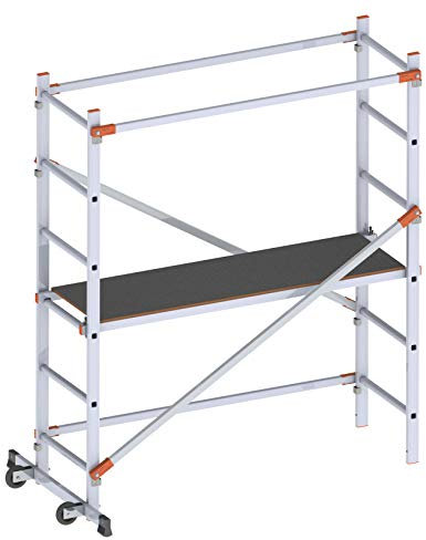 Gierre FA100FL Andamio Doméstico Fast & Lock 100, 287 cm, Negro