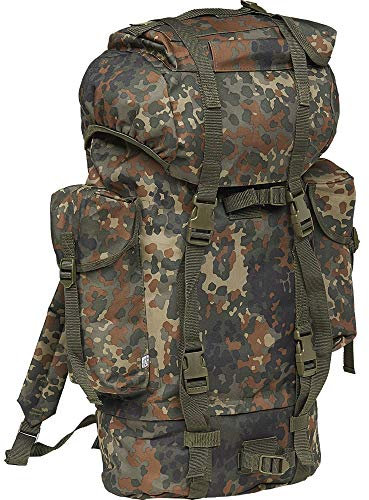 BWuM BUNDESWEHR KAMPFRUCKSACK 65L BW RUCKSACK ARMY ARMEE OUTDOOR TREKKING TASCHE, Farbe:Flecktarn