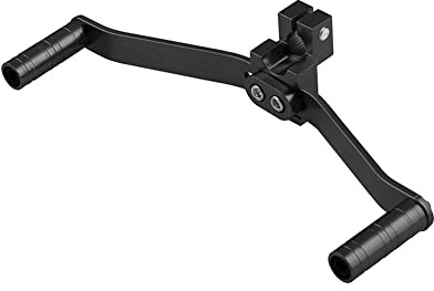 Asudaro Leva Cambio Moto Universale in Alluminio a Doppia Testa - Pieghevoli Punta Tacco Pedali Accessori 33cmx33cmx3cm