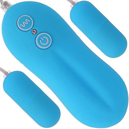 Vibration für Frauen 2er Vibrating Egg Vibrator für Frauen: Vibro Ei Vibrator Klein stark Bullet-Vibratoren & Vibrationseier Leise 20 Vibrationsmodi mit 4cm Länge und ⌀2cm Bullet mini FOPS M14-2
