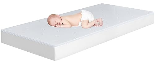 BedStory Babymatratze 60 x 120 für Babybett und Kinderbett,verstellbare Härte 12cm Höhe atmungsaktive Kindermatratze mit abnehmbarem und waschbarem Bezug, Oeko-TEX Standard 100 Zertifiziert