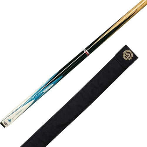 BCE Shockwave 2-Piece Snooker & Pool Cue, 57 Inch Length with Soft Case