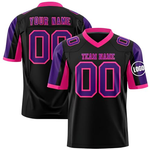 Yunshenla Maillot Football Americain Personnalisé Maillot Equipe de France Rugby Homme Femme Enfant Personnalisable Tee Shirt Sport Personnalisé 2025 avec Nom Numéro L'équipe Le Logo,(#25)