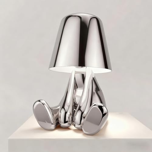 Maimeili Lampada da Tavolo Creativa LED Senza Fili Ricaricabile a Batteria Luce Portatile Regolabile Design di Modello Carino per Ristorante Camera da Letto Patio Studio Articolo per Natale