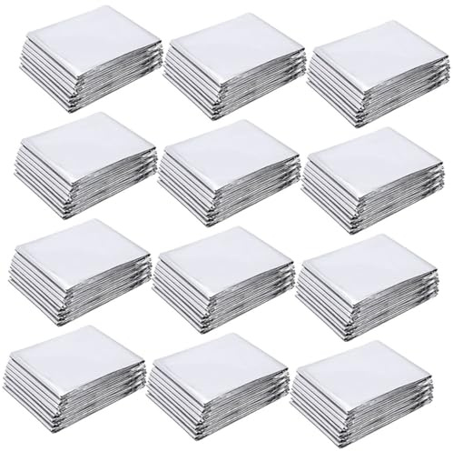 Cabilock 12 Hojas Película Reflectante de Plateado para Jardín y Invernadero Lámina Térmica Aislante para Plantas Protección contra Frío y Viento Lámina de Aislamiento para Cultivo