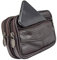GÜRTELTASCHE Leder - mit Fach für Handy/Smartphone (Zwei Hauptfächer - schwarz) - Gürteltasche Gürtel Tasche Handytasche Hüfttasche Geldbörse schwarz