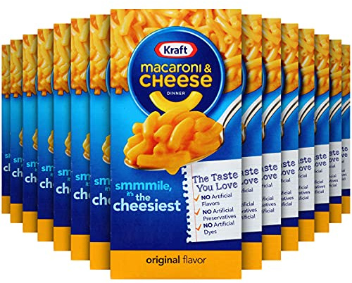 Kraft Original Macaroni & Cheese Dinner, 7.25 Oz, (Pack of 15)
