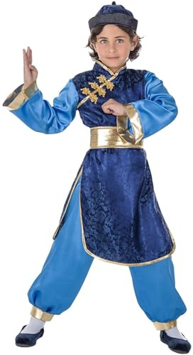 Banyant Toys Disfraz Chino Azul 7-9 años