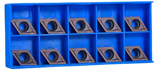 Lama in metallo duro CNC 10 pezzi, inserti per tornitura DCMT11T304 VP15TF, punte in metallo duro CNC taglierina, per utensile tornio