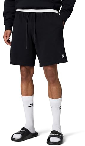 Nike Homme M NK Club Knit Shorts, Black/White, M EU