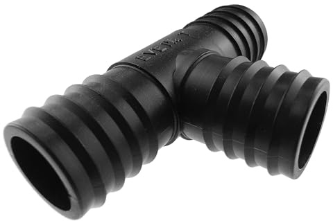 Smooth Bore Dust Suction Hose 32mm (1.25) with Corrugated Extraction Pipe Connectors Clips Irrigation Pond Garden Industrial (32mm (1.25) - Tee Splitter)