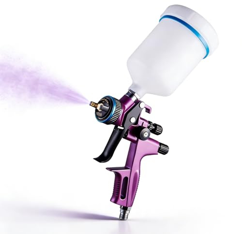 Candeon HVLP Pistola a Spruzzo per Verniciare, HVLP Pistola Verniciatura Pistola Vernice a Spruzzo, Aerografo Pistole per Verniciare Con 1.3mm Ugello 600 cc Tazza Per Verniciatura Di Auto E Mobili