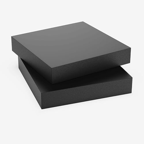 Alfombrilla antivibración, 2 almohadillas de goma de 200 mm x 300 mm, grosor de 2 mm a 100 mm, resistentes y antideslizantes for muebles, máquinas y bancos de trabajo.(8mm)