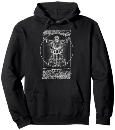 Arts martiaux homme de Vitruve Jiu Jitsu Karaté Judo Budo Gi Sweat à Capuche