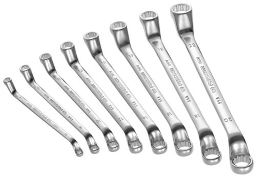 FACOM Ringschlüssel Satz gekröpft,8 teilig,12 Kantim Karton, 1 Stück, 55A.JE8