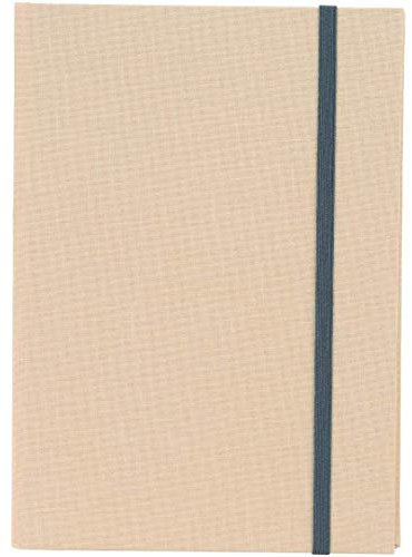 goldbuch Notizbuch A5, Linum, 200 chamoisfarbene, linierte Seiten, Leinen, Beige, 64831