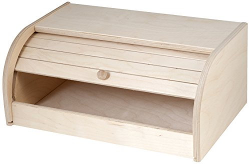 Home in Rombo Home Portapane Tapparella Contenitori Cucina Barattoli, Legno Chiaro