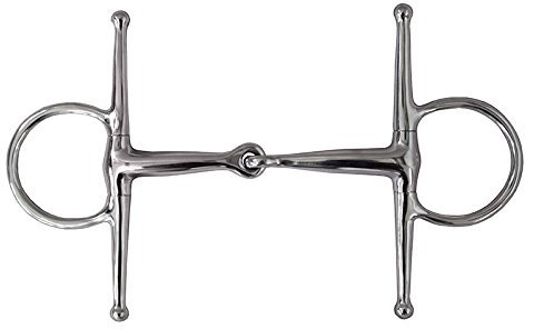 German Riding Schenkeltrense Edelstahl einfach gebrochen 17,5 cm