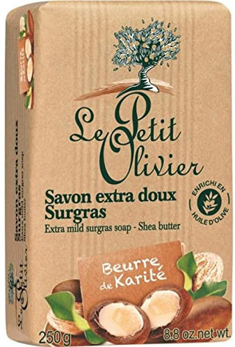 Le Petit Olivier Savon Extra Doux Surgras Parfum Beurre de Karité 250g (lot de 6)