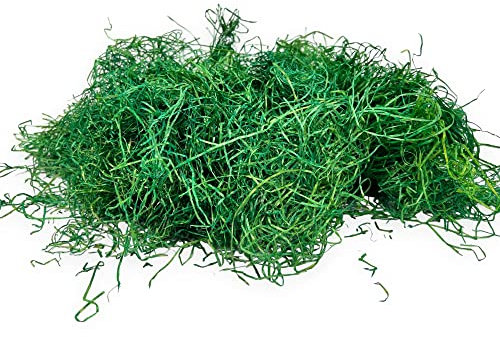 BUSDUGA 4121 Ostergras 100 gramm aus Holzwolle für Osternester, Ostereier Deko, Ostern Geschenke oder Dekoration Frühling