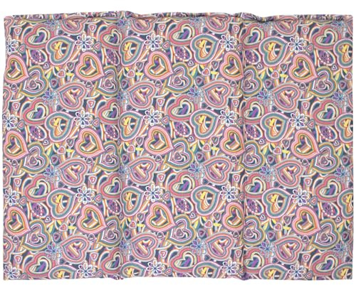Thermal Seed Bag 40 x 30 cm (Psychedelic Heart Organic Cotton) – Back or Belly Pillow – Microwave and Oven – Currant Seeds (Hot/Cold)