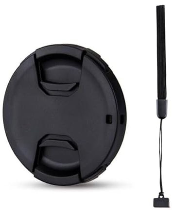 JJC 49mm Lens Cap para Canon EF 50mm f1.8 EF-M 15-45mm f3.5-6.3 RF-S 18-45mm para Sony E 55-210mm f4.5-6.3 FE 28mm f2 y Otros Objetivos con Rosca de Filtro de 49mm