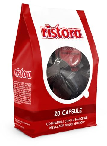 Ristora 100 Capsule Caffè Ginseng Compatibile con Nescafé Dolce Gusto